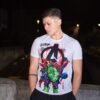 MARVEL Avengers White Graphic Compression T-Shirt